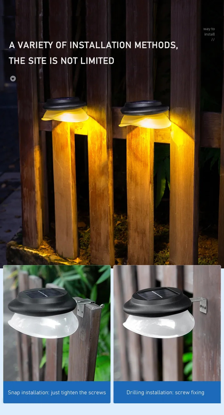 LED Solar Lights Outdoor Waterproof Solar Powered Motion Activated Sensor Light Wireless Security Lights Wall Garden Garage Lamp