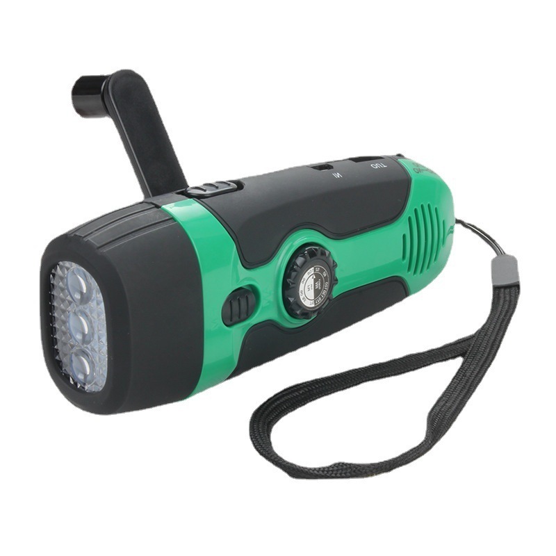 3 in 1  LED Radio Flashlight Rechargeable AM FM Dynamo Hand Crank Torch Light Emergency Camping Hiking Outdoor Tool