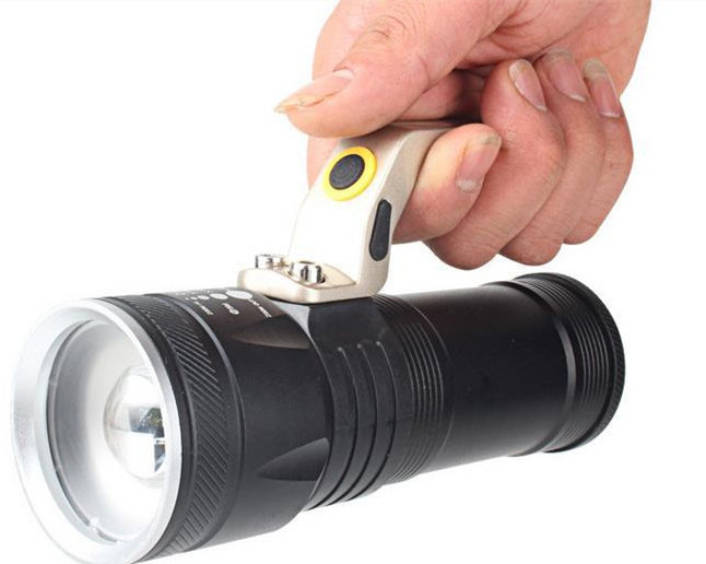 High Power Portable Multifunction Powerful Torch light Big led Hand Lamp Working Rechargeable Zoomable Flashlight Outdoor