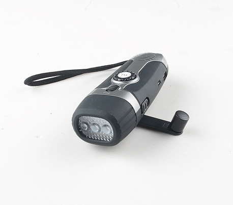 3 in 1  LED Radio Flashlight Rechargeable AM FM Dynamo Hand Crank Torch Light Emergency Camping Hiking Outdoor Tool