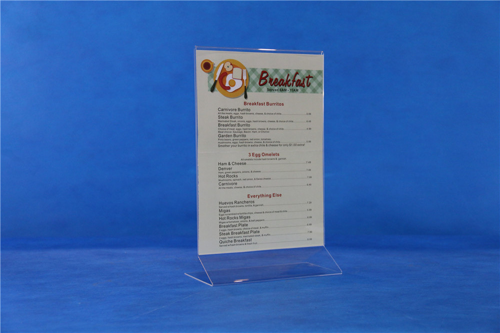 Tabletop A3 A4 A5 A6 Sign Menu Holder Acrylic Display Stand