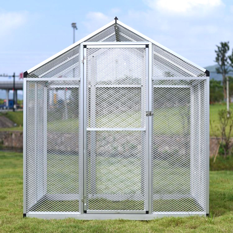 Fashion Design Metal Aluminum Large Outdoor Bird Aviary Aviaries And Cages