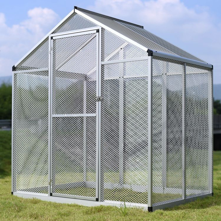 Fashion Design Metal Aluminum Large Outdoor Bird Aviary Aviaries And Cages