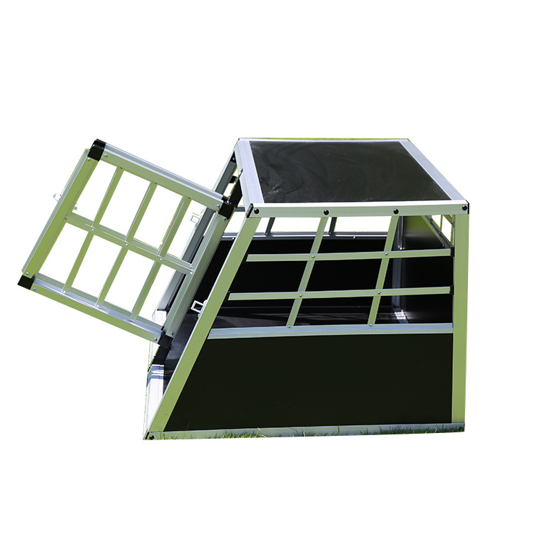 Pet Supplies Metal Kennels Double Door Design Travel Dog Crate For Small Pet