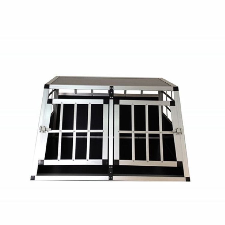 Custom Dog Cage Durable Metal Double Door Pet Crate For Outdoor Use Removable