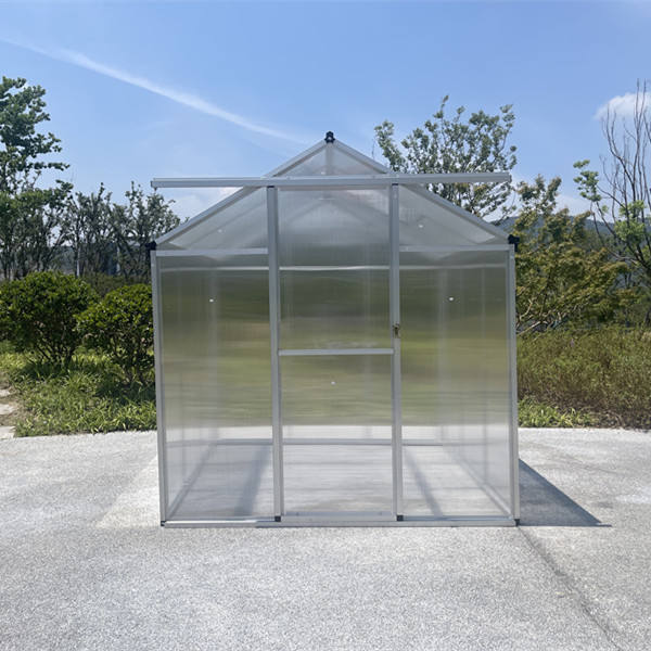 High Quality Garden Green House Single Sliding Door Aluminum Greenhouse