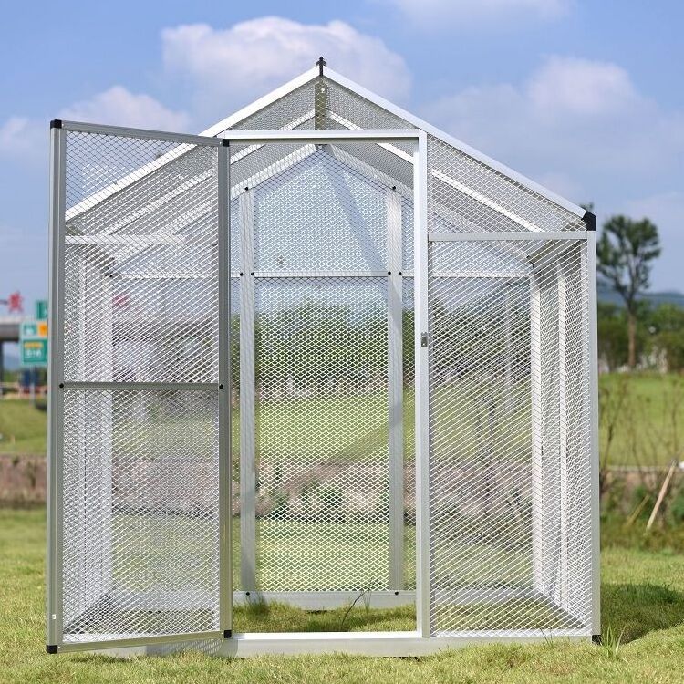 Large Outdoor Bird Cage With Aluminum Frame Bird Cage Materials Of Birds