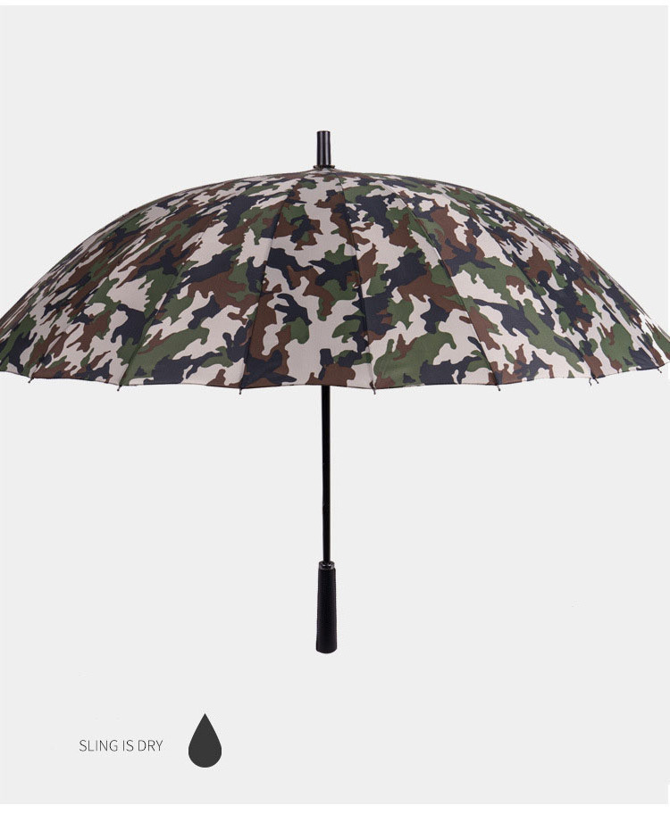 New style wholesale custom full color print manual designer black metal frame camouflage golf umbrella