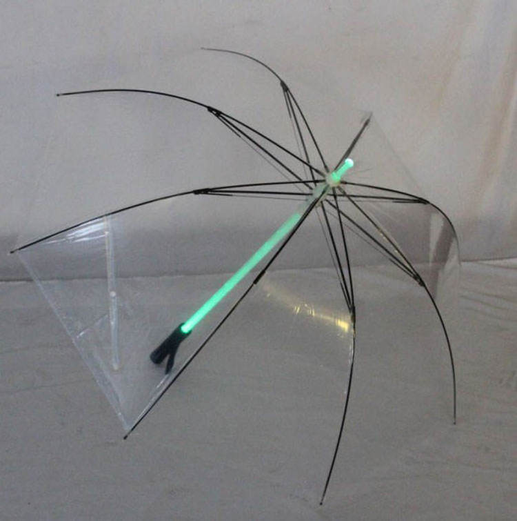 luxury umbrella with logo LED Light up Flashing LED Umbrellas with 7 Color Changing Shaft light top quality straight