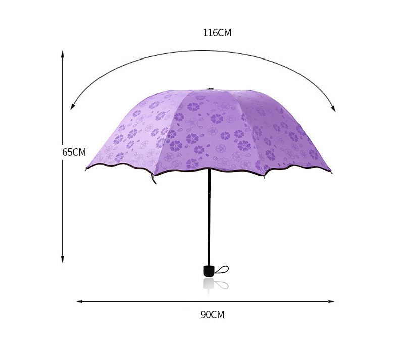 High Quality Durable Windproof Solid Color Umbrella Girls Promotion Printing Feature Magic Umbrella Custom Logo Umbrella