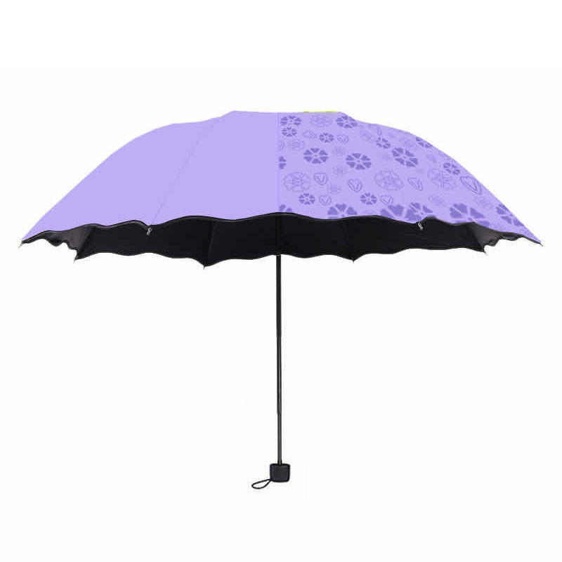 High Quality Durable Windproof Solid Color Umbrella Girls Promotion Printing Feature Magic Umbrella Custom Logo Umbrella