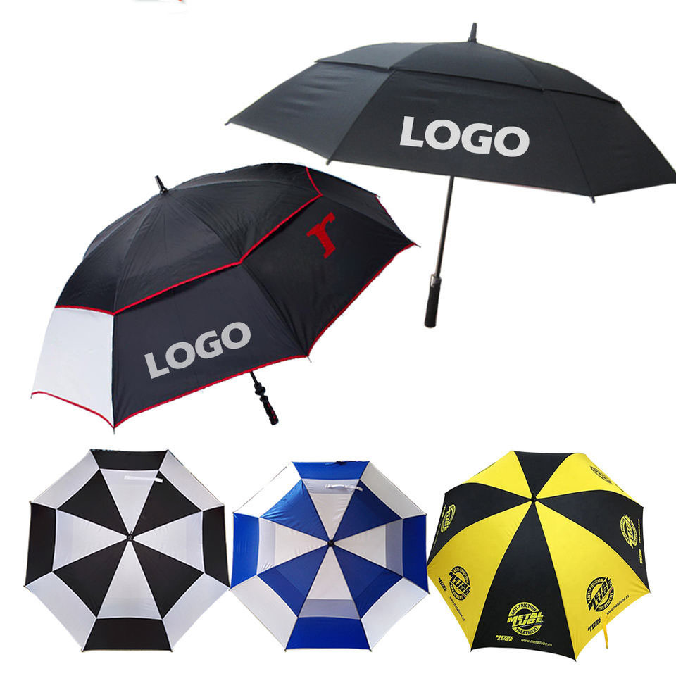 Super 1.3 false double layer umbrella real double layer rain and shine umbrella advertisement custom logo umbrella