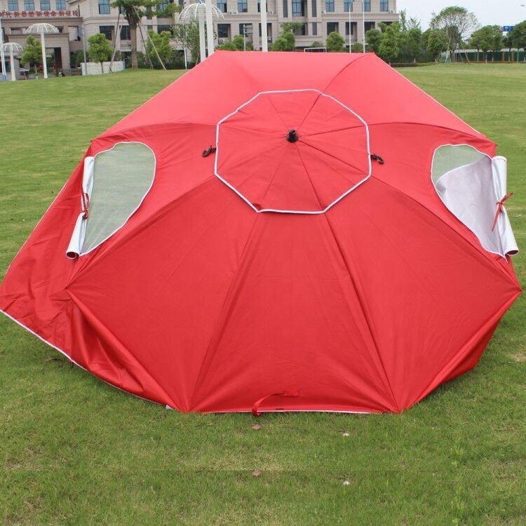 Wholesale 210D Oxford X-Large Cubicle Beach Umbrella Beach Tent With Sun Shelter Fishing Umbrella