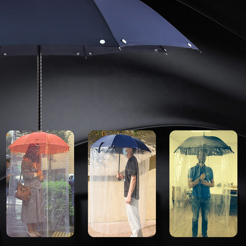 Really cool clear long full body umbrella Raincoat dome umbrella that covers your body for sale