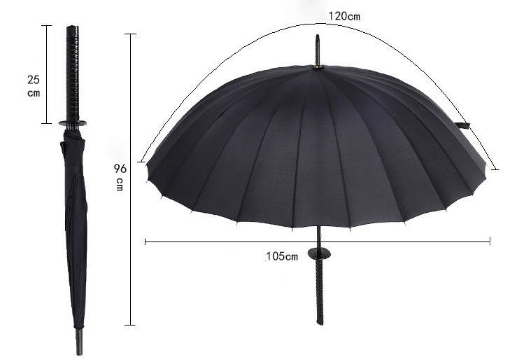 Samurai Umbrella Long Handle Sunshade Pole Advertising Outdoor Sunumbrella Umbrella Customized Logo