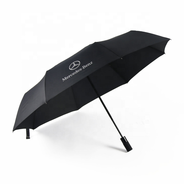 Automatic three fold umbrella advertising umbrella