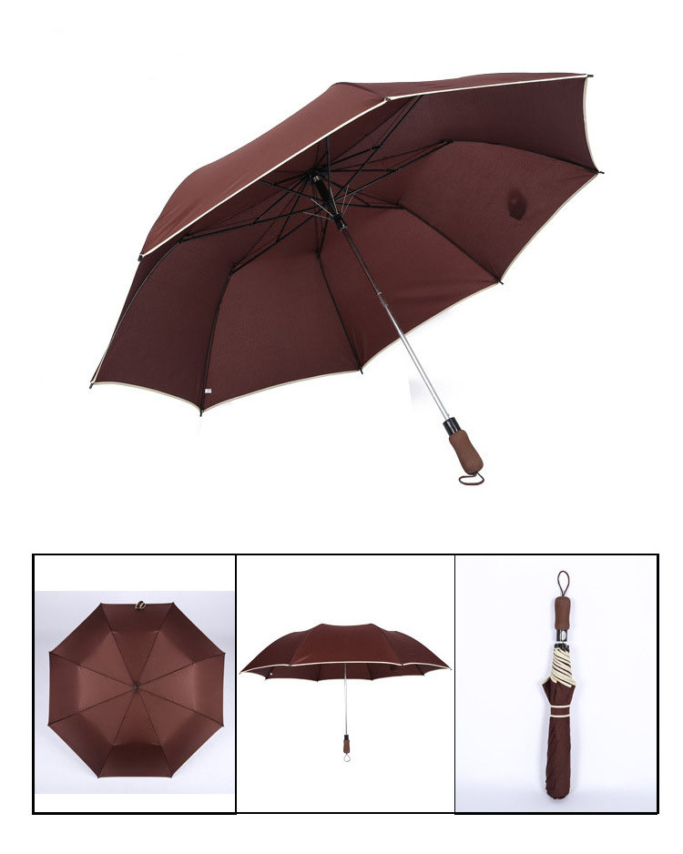 27-inch 2-fold golf umbrella for men super-large business, sunny and rainy dual-purpose folding gift advertising umbrella