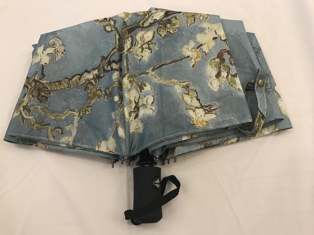 Creative Van Gogh oil painting umbrella digital printing automatic folding umbrella