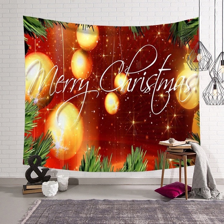 RTS Christmas Design Tapestry Winter Tapestries Wall Hanging Christmas Xmas Party Wall Decorations Tapestry Backdrop