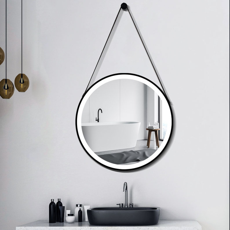 hotel wall mounted shower mirror anti fog bathroom smart mirror led mirror light popular wholesale