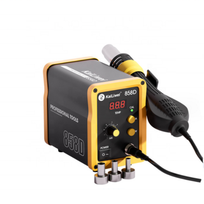 750W Good Quality 858D Air Heat Gun Variable Heat Dual Temperture Soldering Rework Station for Mobile Phone Repair