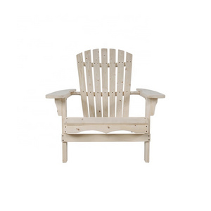 Patio Wood Adirondack garden leisure White Fold Chair Outdoor With Wooden Stand Wood Beach Chair