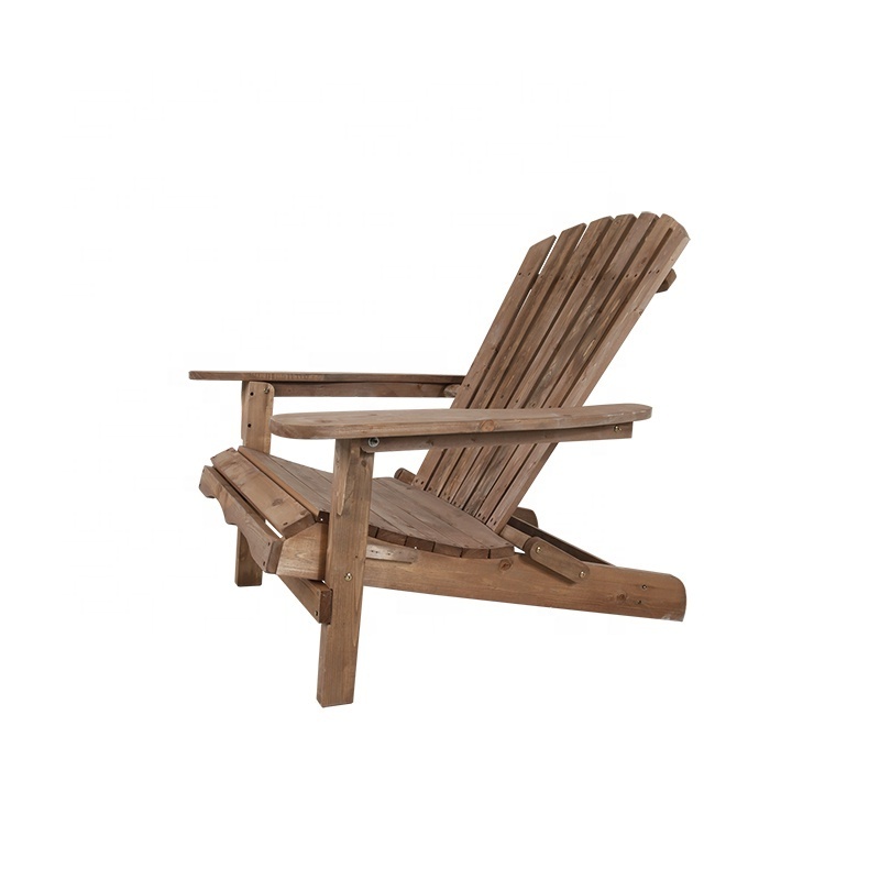 Patio Wood Adirondack garden leisure White Fold Chair Outdoor With Wooden Stand Wood Beach Chair