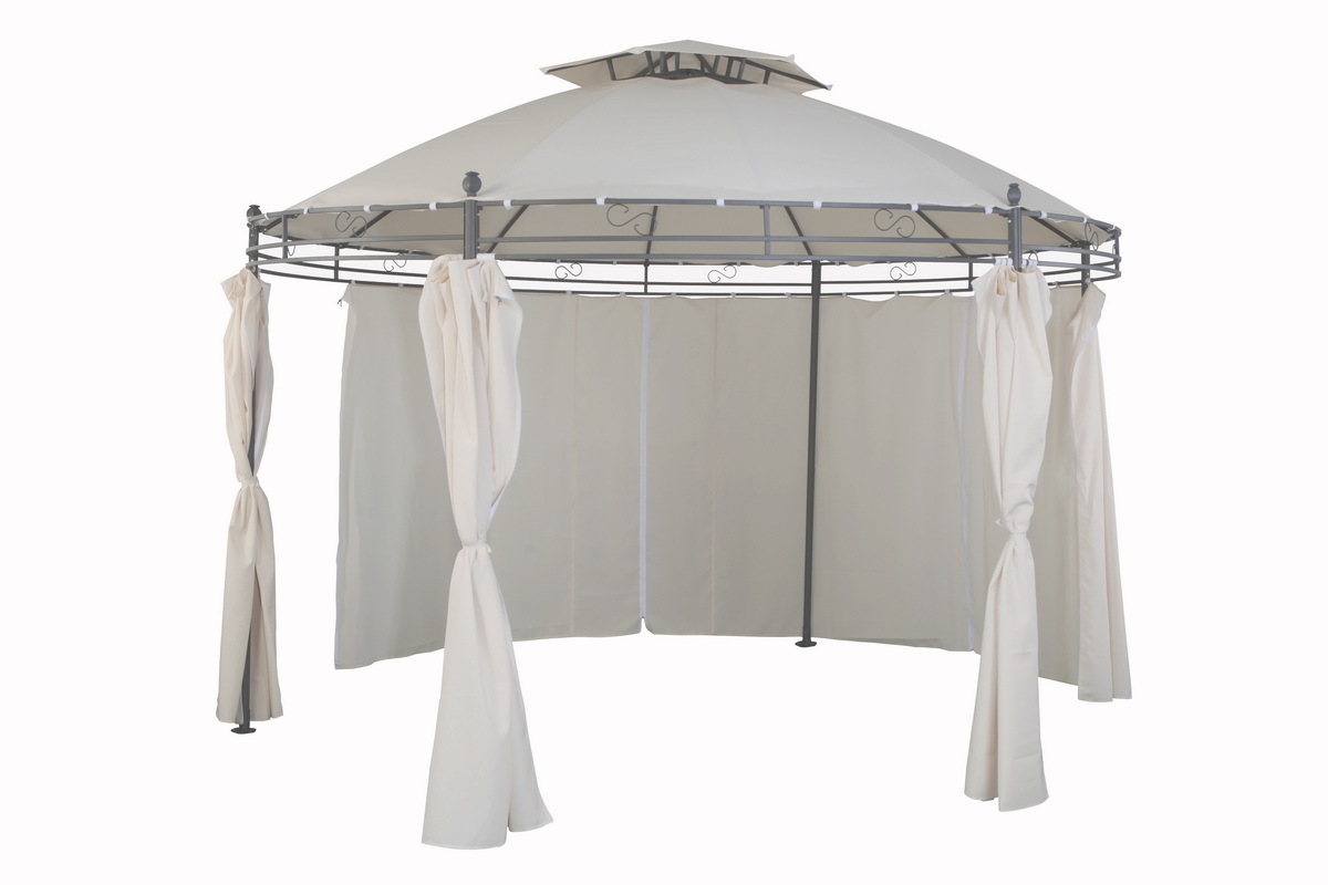 New Fashion Outdoor  Hexagonal Gazebo Rounsd Roof Gazebo 350x350M