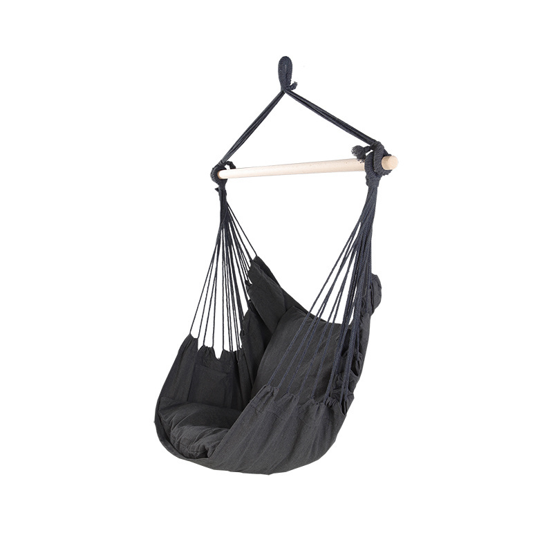 Popular Hammocks Outdoor Camping  Portable Outdoor Camping Rope Macrame Hammock Chair With Cushion