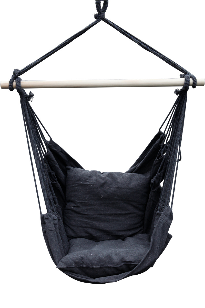 Popular Hammocks Outdoor Camping  Portable Outdoor Camping Rope Macrame Hammock Chair With Cushion