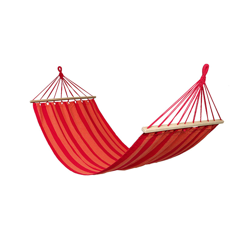 Wholesale Bend Wood Hanging Swing Sleeping Hammock Bed Portable Outdoors Parachute Camping Hammock With Tree Strap