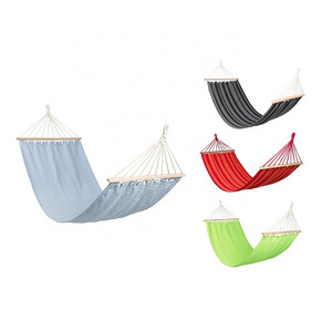 Wholesale Bend Wood Hanging Swing Sleeping Hammock Bed Portable Outdoors Parachute Camping Hammock With Tree Strap