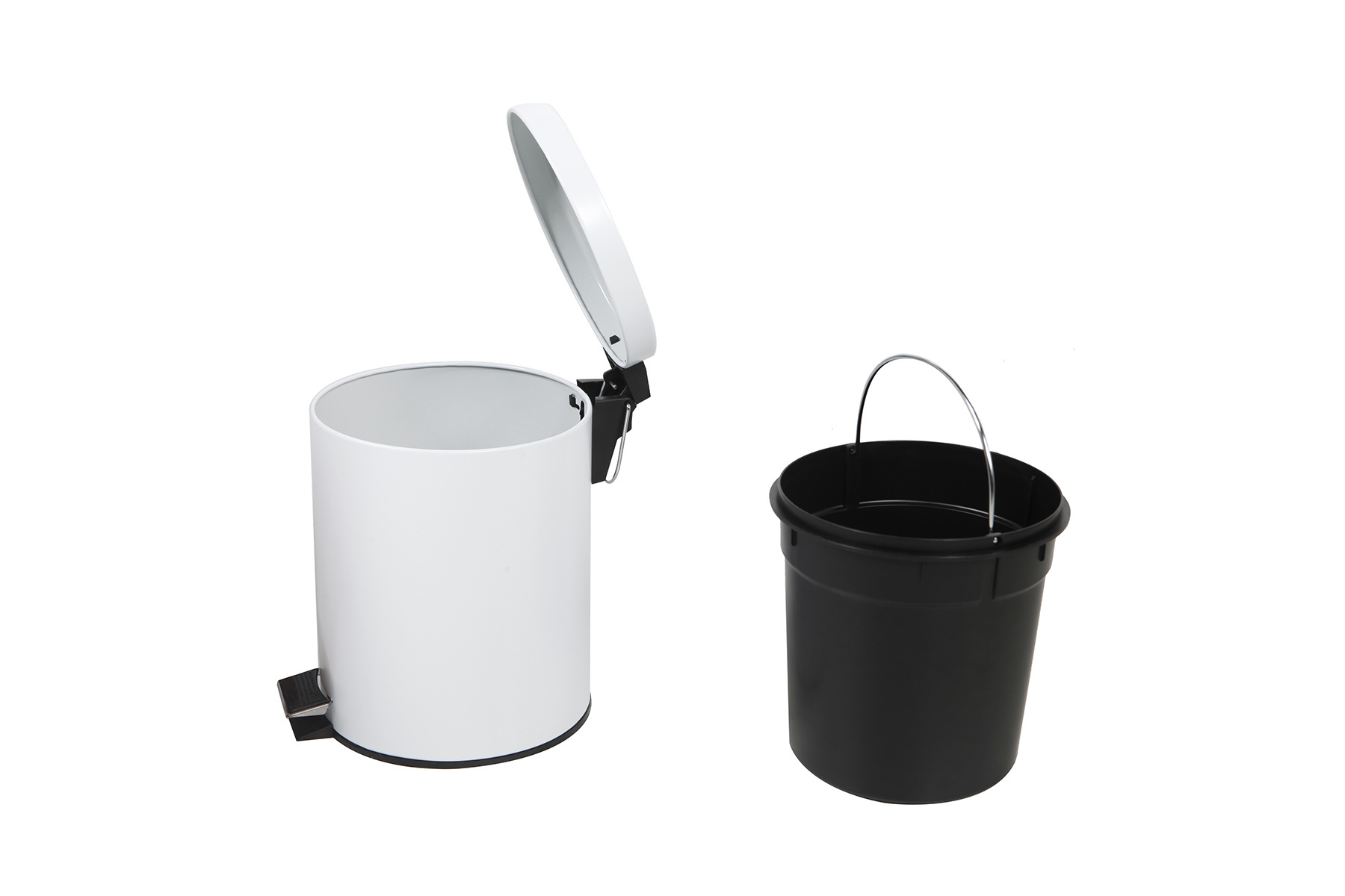 Pedal Bin Stainless Steel 5L Indoor Use Trash Can for Bathroom  with Inner Bucket Dustbin