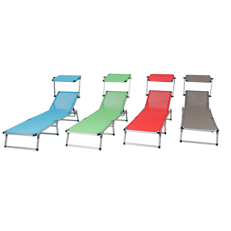 Garden Furniture Lounger Chair Beach Sun Lounger With Sun Shade