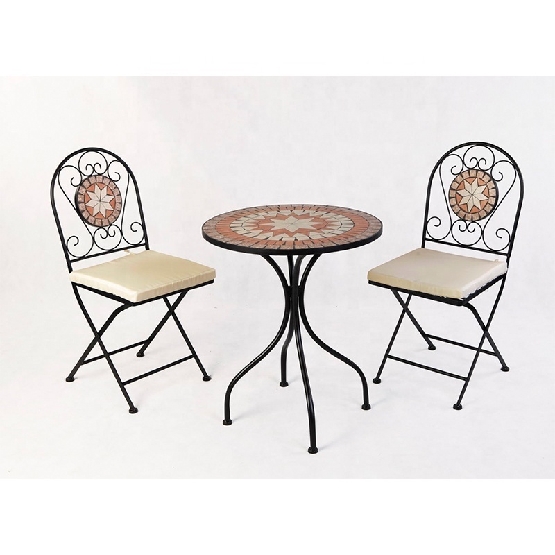 Ceramic Bistro Classical Mosaic Decorative Round Table Outdoor Garden Table