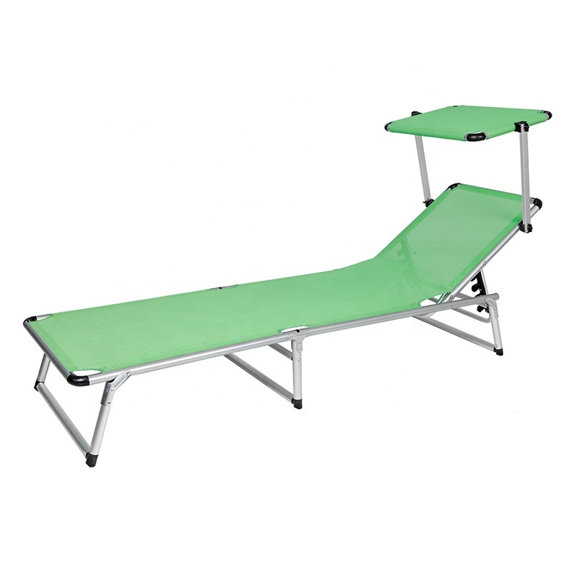 Comfortable Outdoor Sunbed With Sun Shade Swimming Pool Chair lounger Beach Sun Lounger