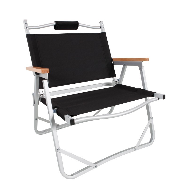 2022 NEW Design Fold Outdoor Chair Beech Wood Armrest Directors Chair Aluminium Portable Folding Beach Chair