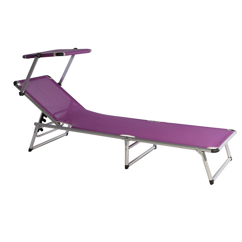 Garden Furniture Lounger Chair Beach Sun Lounger With Sun Shade