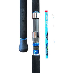 Fuji Rod Parts Butt Joint 1.5 Section Popping Fishing Rod GT Tuna Fishing Rod With Bright Blue Painting Surface