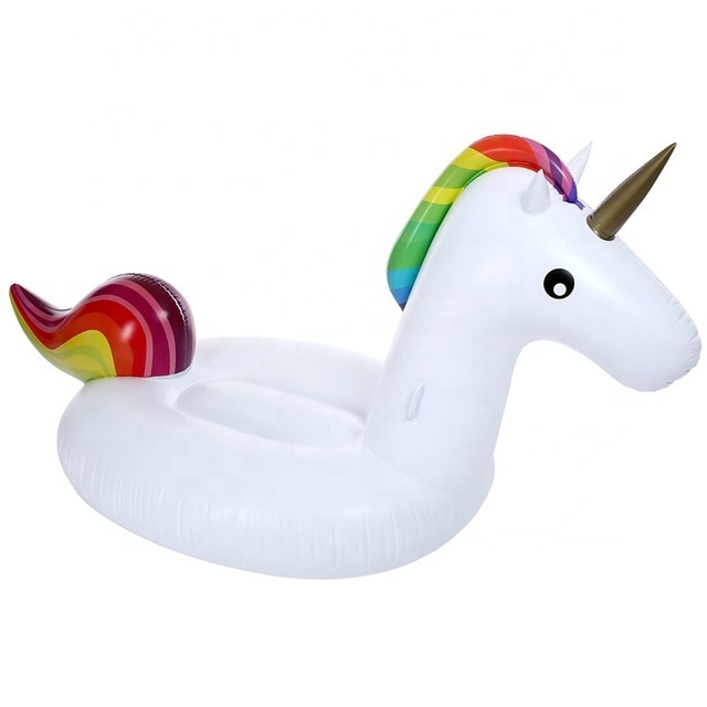 Inflatable pool floating bed water unicorn lounge chair for swimming