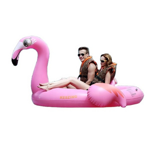 Custom motorized floating lounge inflatable flamingo air mattress pool floating