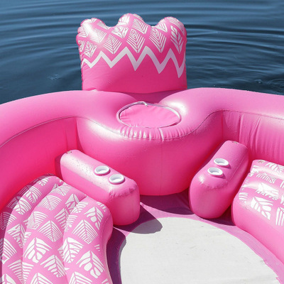 Custom 6 person large inflatable flamingo pool float