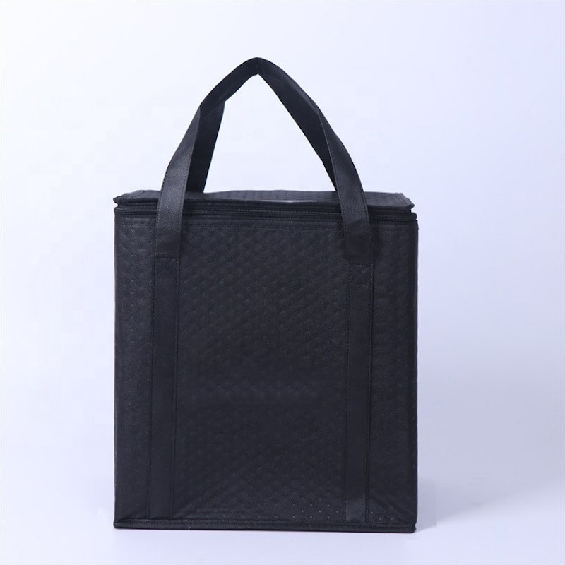 Reusable Thermal Insulated Cooler Bag Grocery Cool Carry Non Woven Lunch Cooler Bag For Food