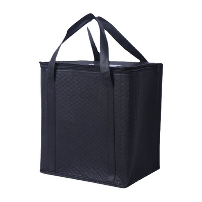 Reusable Thermal Insulated Cooler Bag Grocery Cool Carry Non Woven Lunch Cooler Bag For Food