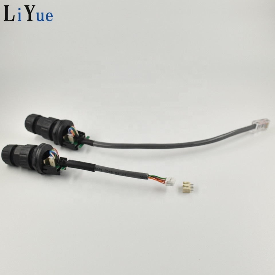 Male Female Waterproof RJ45 Connector with Ethernet Cable