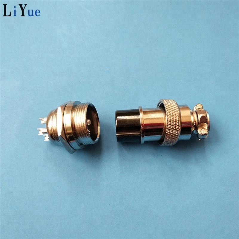 Metal Aviation Connector GX12  GX16 GX20  Male And Female 2---14Pin Round Electric Automotive Connector