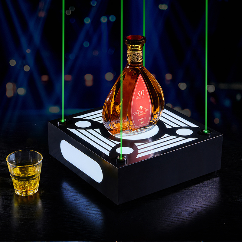 LED Glowing Wine Laser Bottle Display Champagne VIP Bottle Presenter Hennessy Chargeable Bottle Glorifier for Bar Nightclub