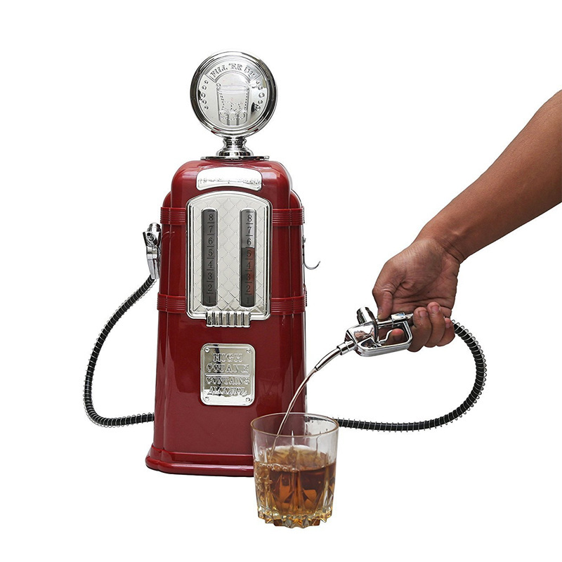 Wholesale Beer Dispenser Double Guns Gas Pump Liquor Machine Alcohol Shooter Wine Beverage Dispenser Butler Tool Bar Accessories