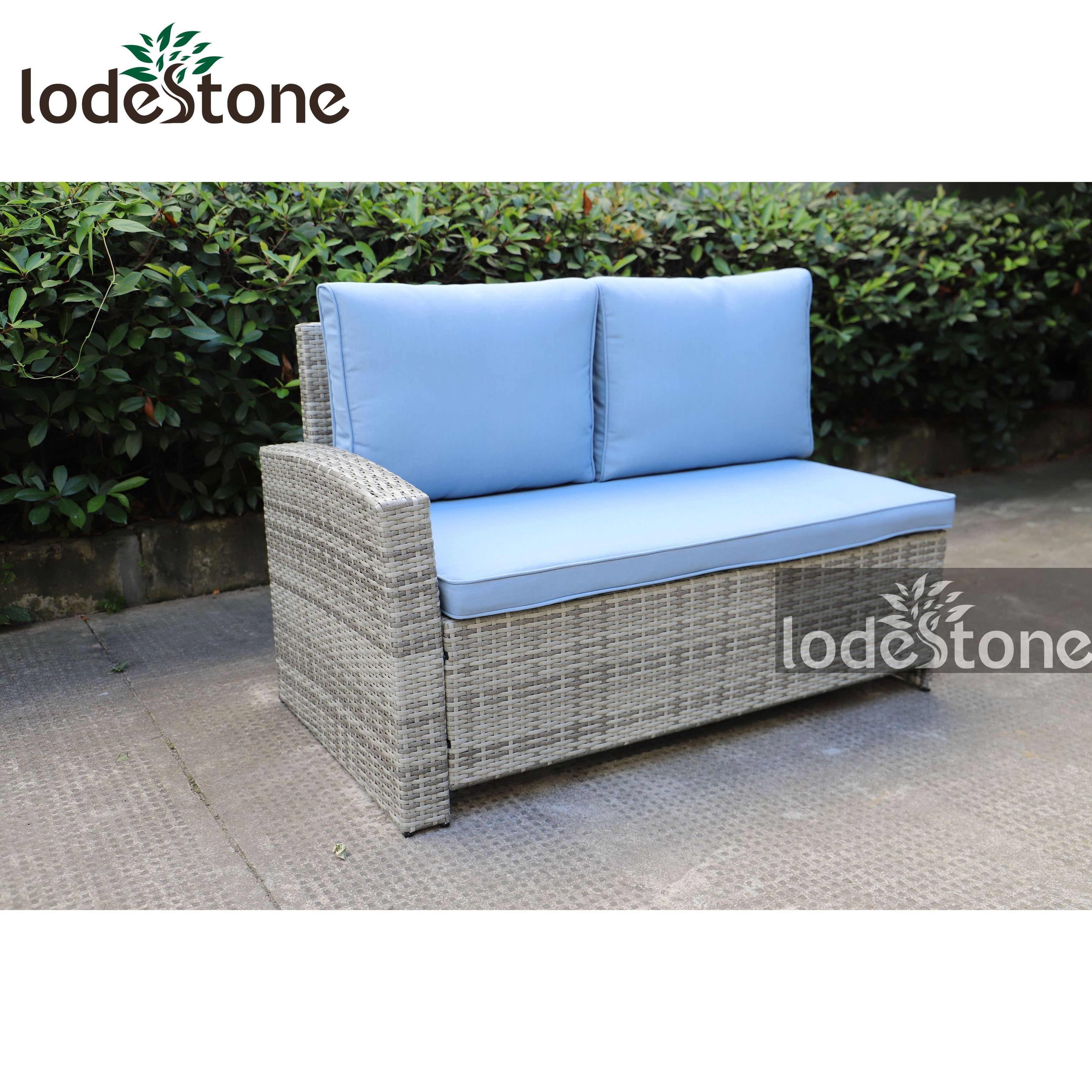 All Weather Modern KD Outdoor Sectional Sofa Garden Rattan Furniture Wicker dining corner Sofa