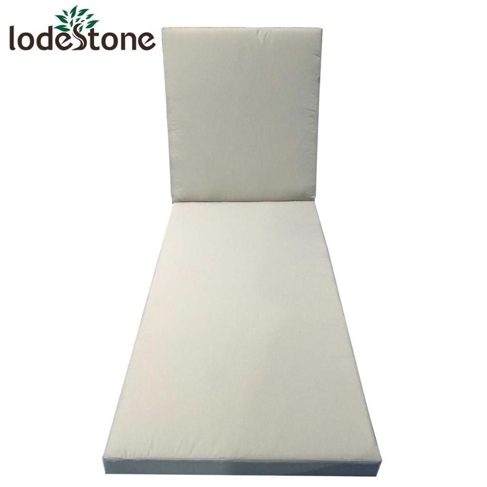 Outdoor patio waterproof sun lounger chair cushion